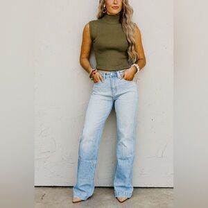 Kan Can Denim | High Rise Wide Flare Denim